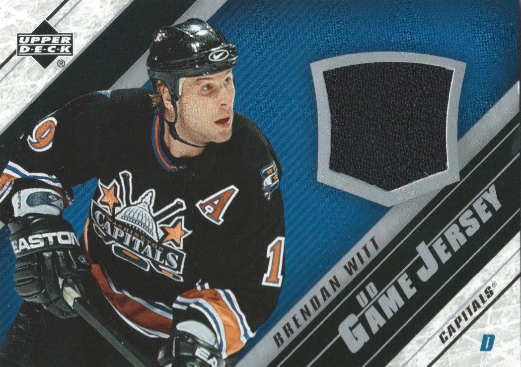 2005-06 Upper Deck Game Jersey BRENDAN WITT NHL Hockey 00723 Image 1