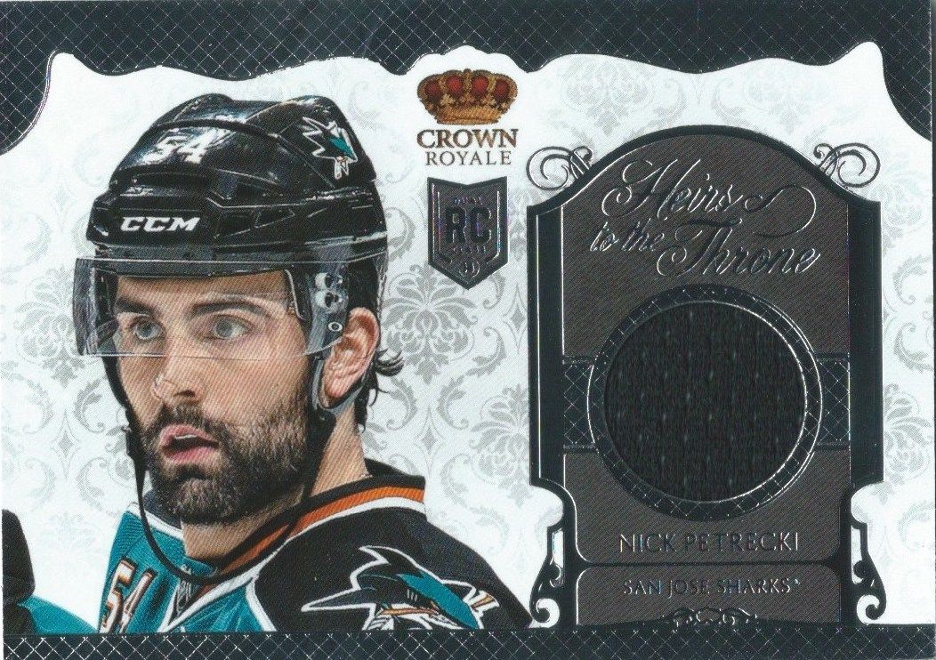2013-14 Crown Royale Heirs to the Throne NICK PETRECKI Jersey Rookie 01565 Image 1