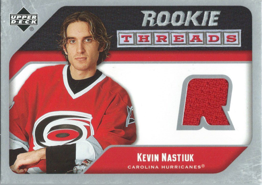2005-06 Upper Deck Rookie Threads KEVIN NASTIUK UD Jersey NHL 01872 Image 1