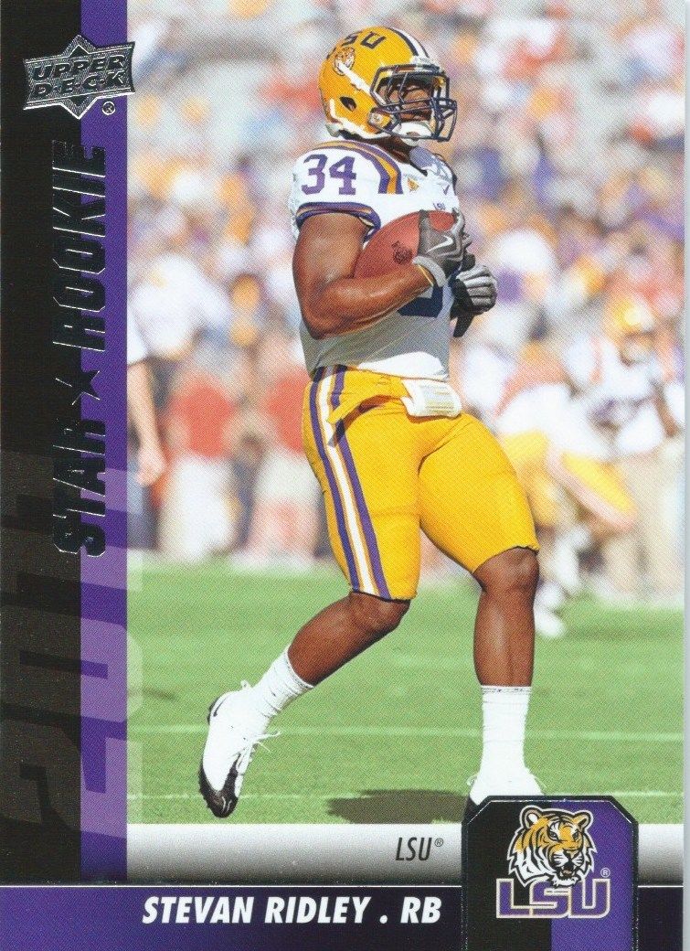 2011 Upper Deck Rookie STEVAN RIDLEY Star Rookies RC UD Football 01022 Image 1