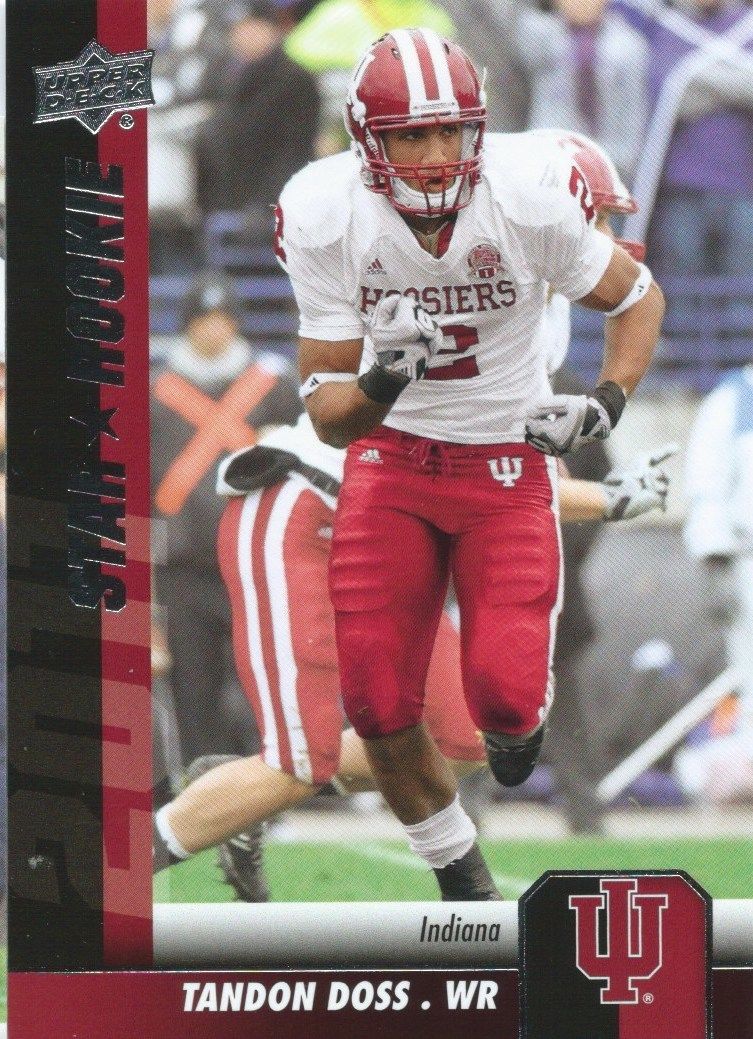 2011 Upper Deck Rookie TANDON DOSS Star Rookies RC UD Football 01024 Image 1