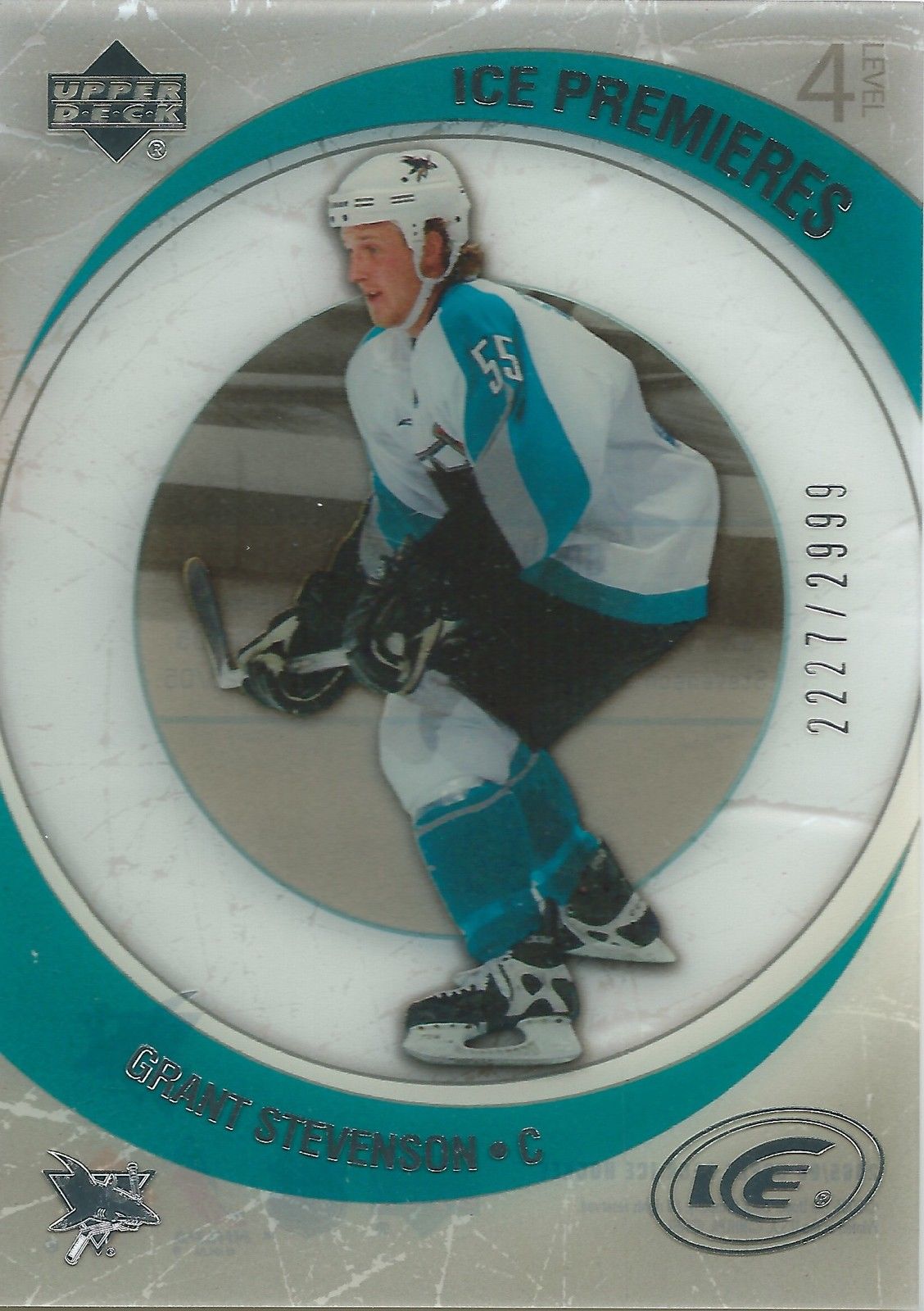 2005-06 UD Ice GRANT STEVENSON RC #/2999 Ice Premiers Upper Deck 01552 Image 1