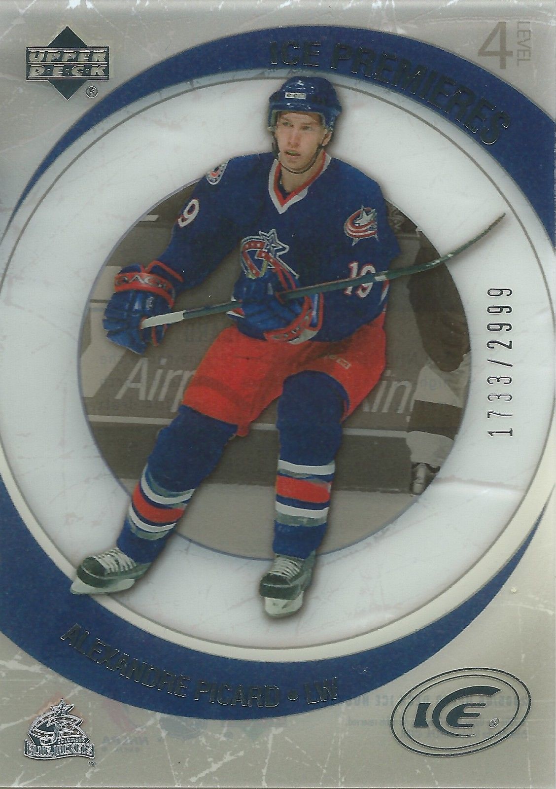 2005-06 UD Ice ALEXANDER PICARD RC #/2999 Ice Premiers UD Rookie 00954 Image 1