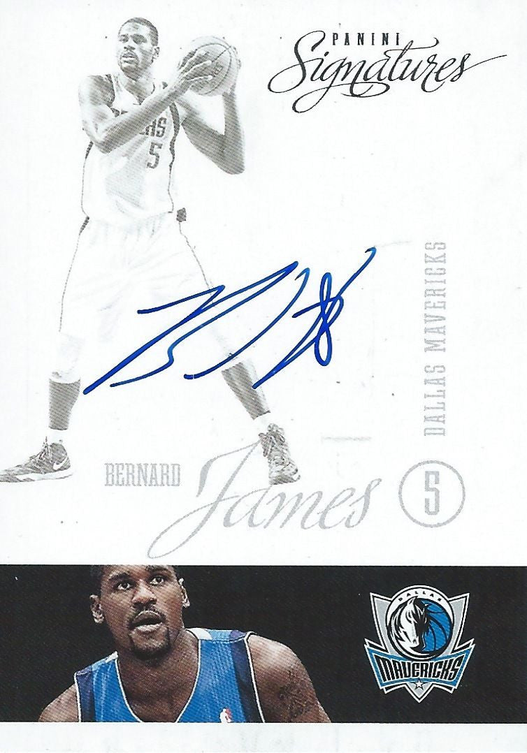 2012-13 Panini Signatures BERNARD JAMES Auto NBA Autographs 01131