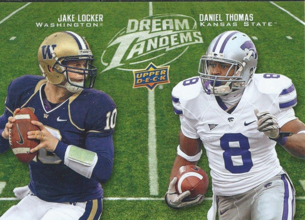 2011 Upper Deck Dream Tandems LOCKER / THOMAS UD Football 01019 Image 1