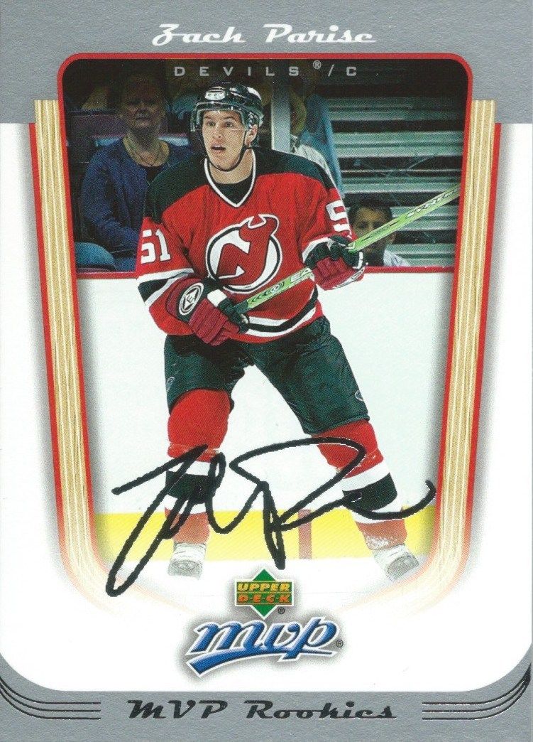 2005-06 Upper Deck MVP ZACH PARISE ROOKIE RC NHL Hockey 01390 Image 1