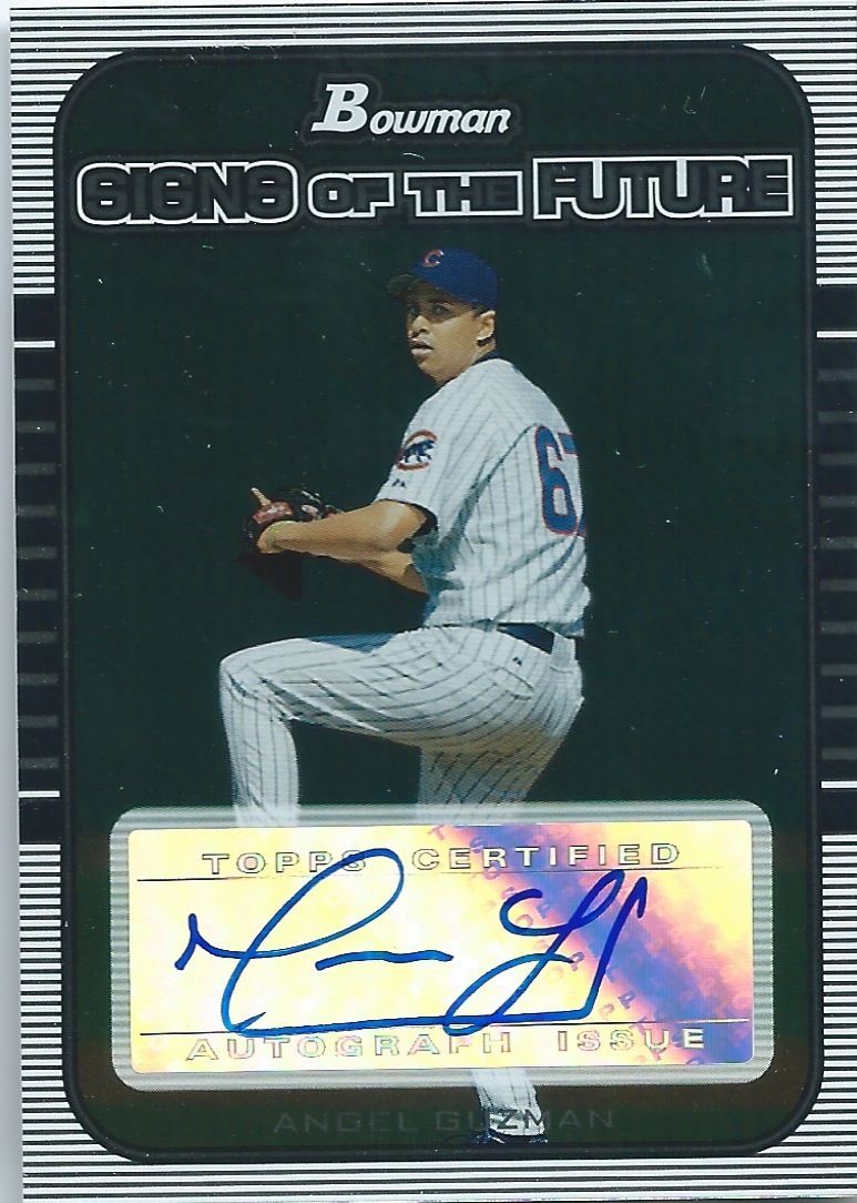 2005 Bowman Draft Signs of the Future ANGEL GUZMAN Auto Signature 01270 Image 1