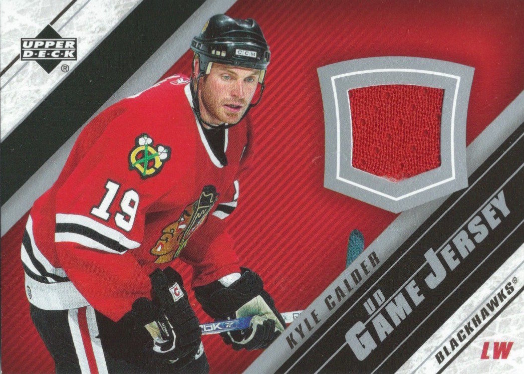 2005-06 Upper Deck Game Jersey KYLE CALDER NHL Hockey 00891 Image 1