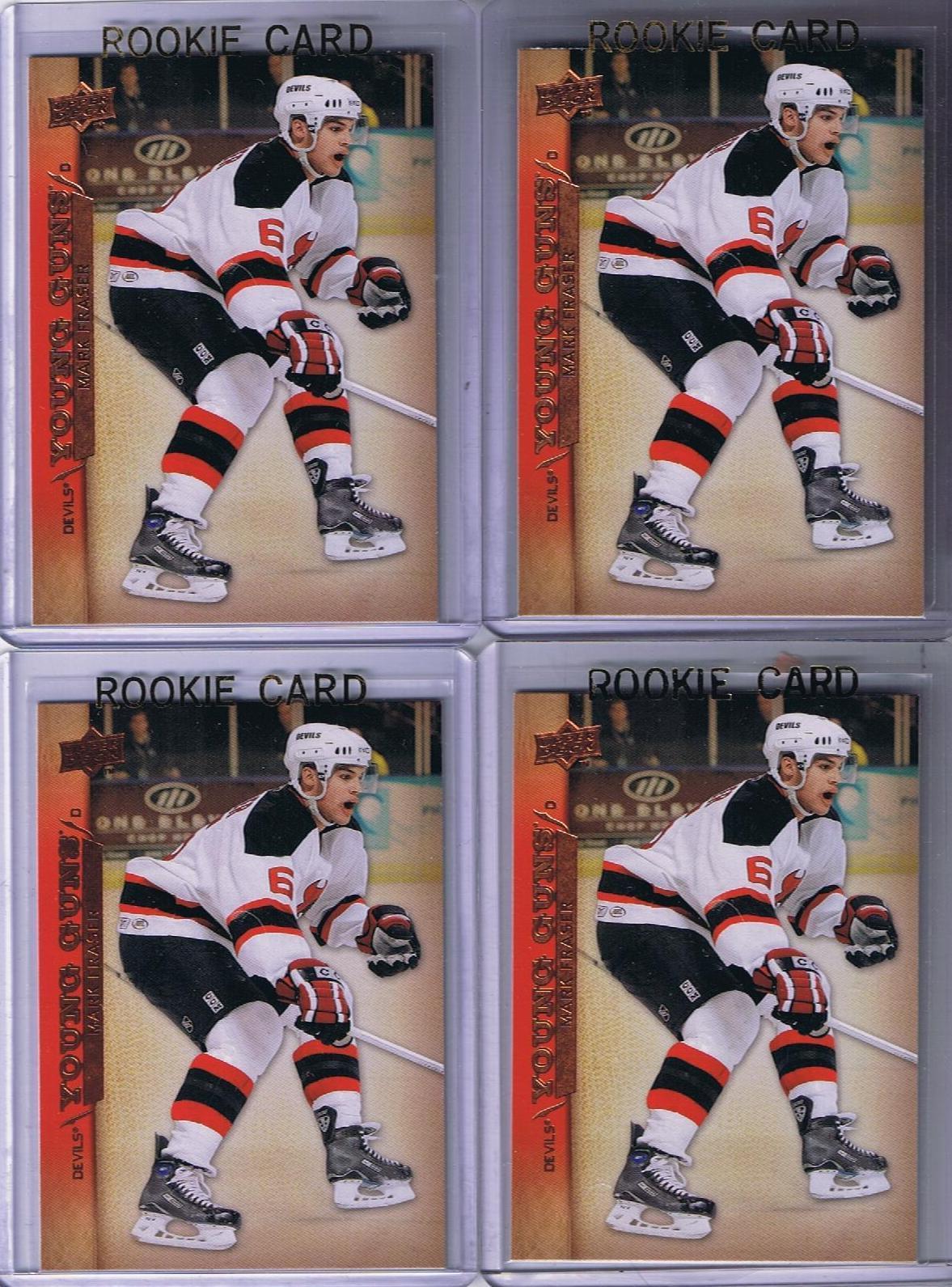 2007-08 Upper Deck YG MARK FRASER Young Guns Rookie NJ Devils 02206 Image 1