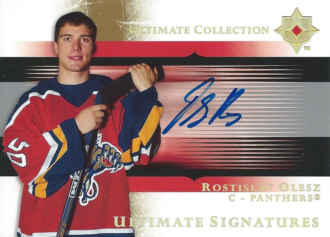 2005-06 Ultimate Collection Signatures ROSTISLAV OLESZ Autograph 00231