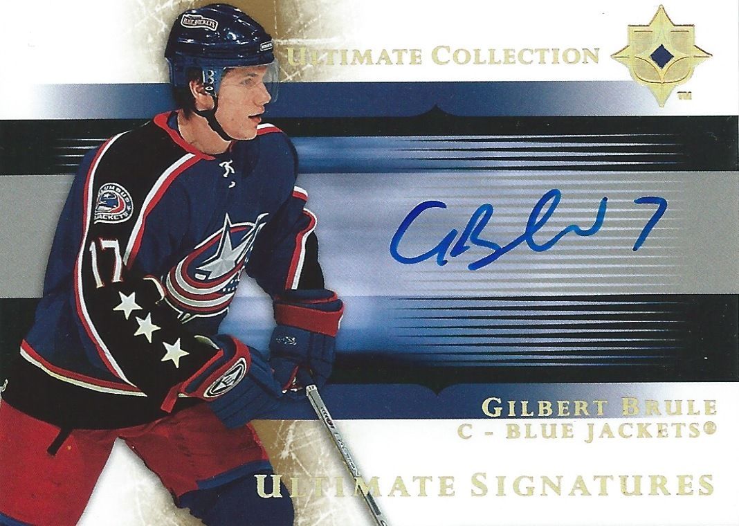 2005-06 Ultimate Collection Signatures GILBERT BRULE Autograph 00187 Image 1