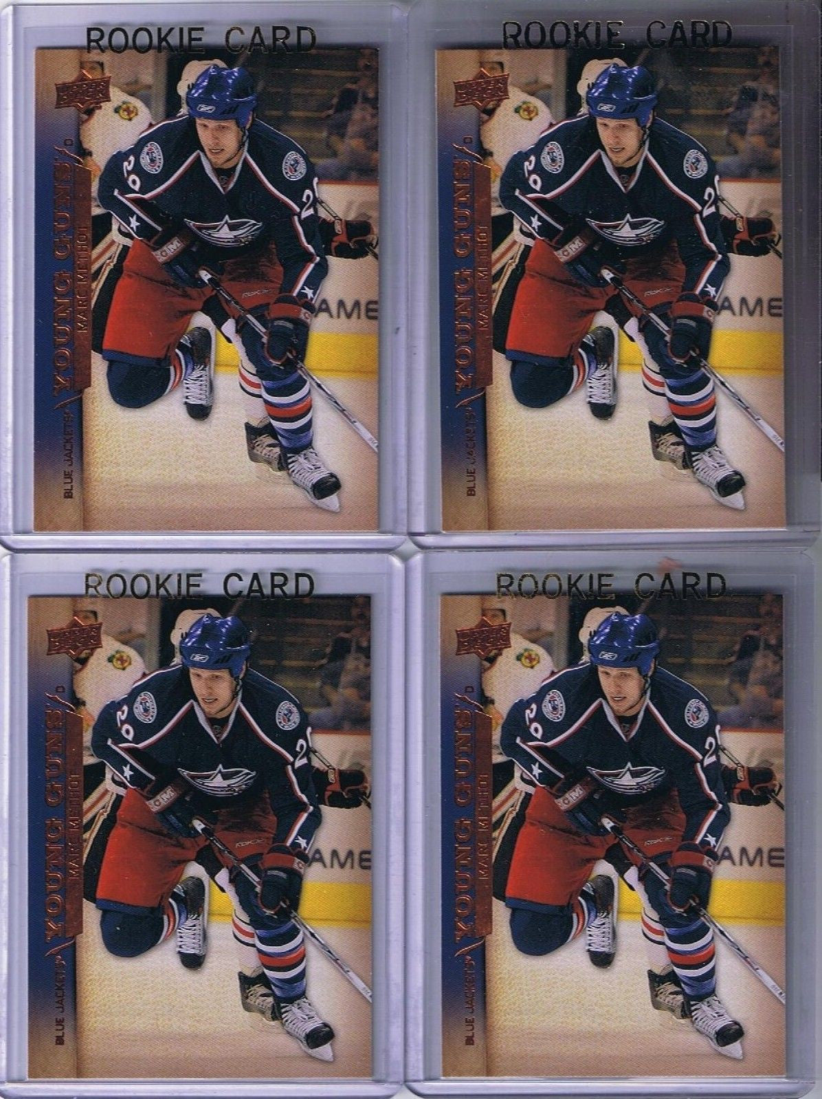 2007-08 Upper Deck YG MARC METHOT Young Guns Rookie Columbus Jackets 02195