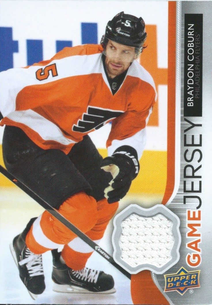 2014-15 Upper Deck Game Jersey BRANDON COBURN Jersey NHL Game-Used 00732 Image 1