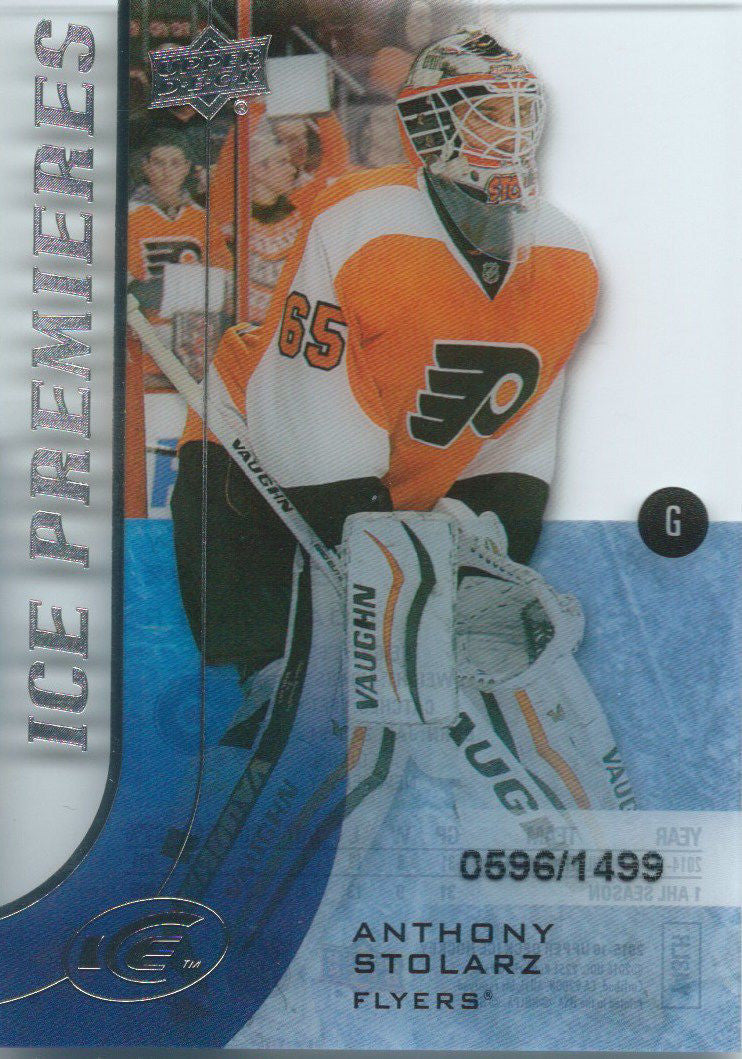 2015-16 Upper Deck Ice Premiers Rookie ANTHONY STOLARZ /1499 RC 02134
