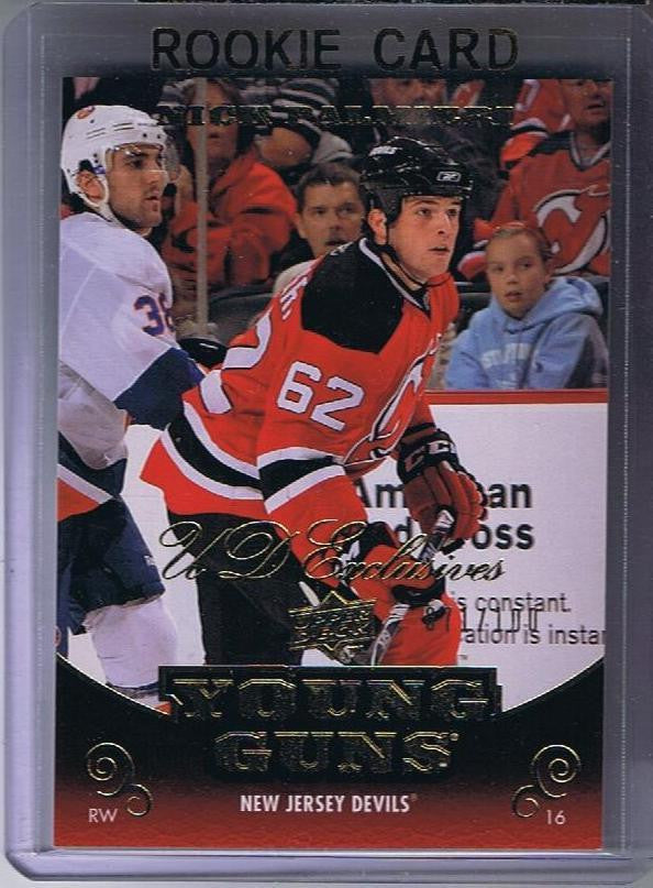 2010-11 Upper Deck YG Exclusives NICK PALMIERI 71/100 Young Guns RC 02163
