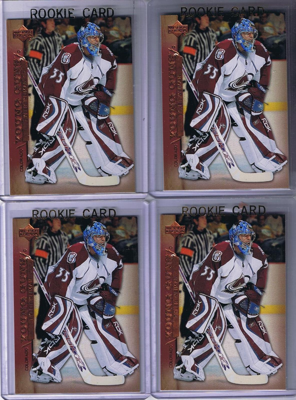 2007-08 Upper Deck YG TYLER WEIMAN Young Guns Rookie Avalanche 02199 Image 1