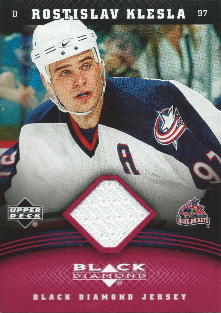 2006-07 Upper Deck Black Diamond ROSTISLAV KLESLA UD Jersey NHL 01876