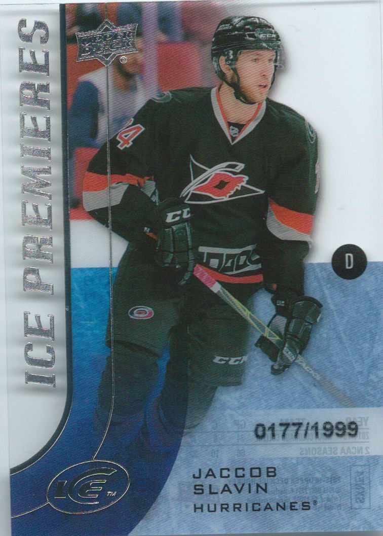 2015-16 Upper Deck Ice Premiers Rookie JACCOB SLAVIN /1999 RC 02113
