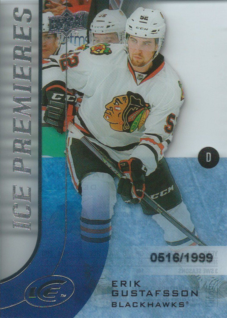 2015-16 Upper Deck Ice Premiers Rookie ERIK GUSTAFSSON /1999 RC 02112