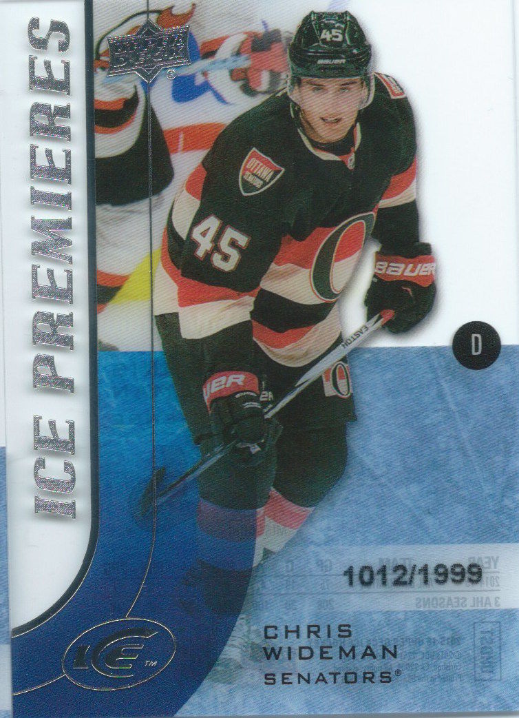 2015-16 Upper Deck Ice Premiers Rookie CHRIS WIDEMAN /1999 RC 02114 Image 1