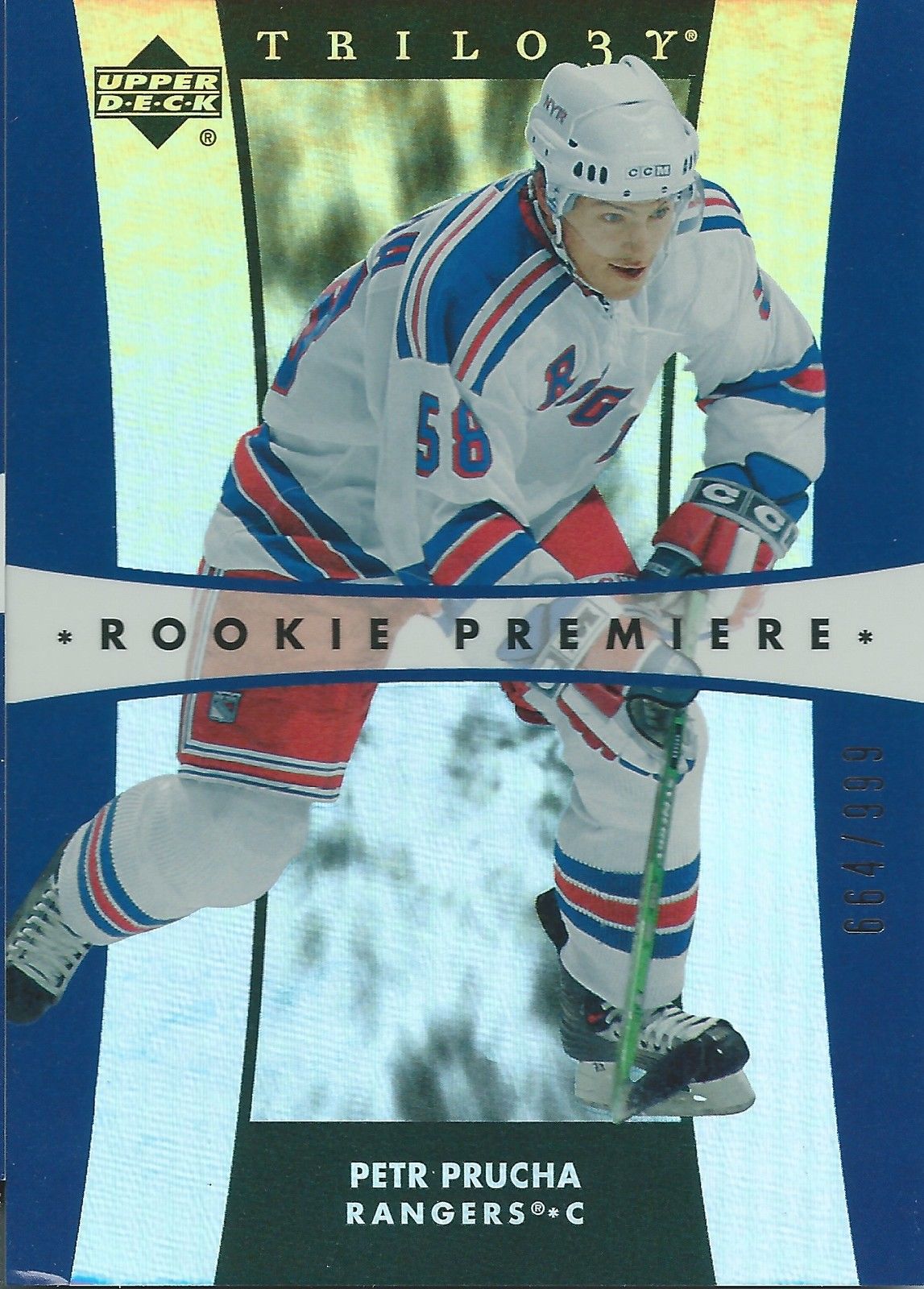 2005-06 Trilogy PETR PRUCHA RC 664/999 Upper Deck Rookie Premier 00963 Image 1