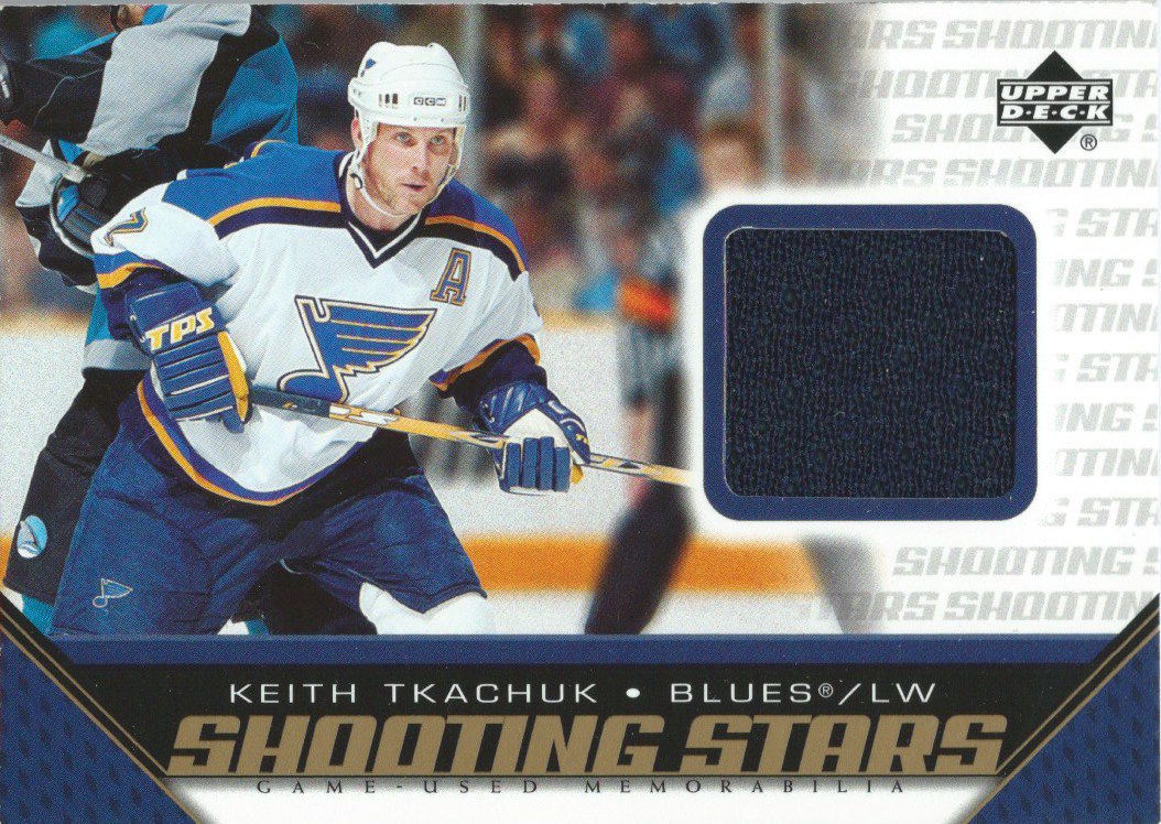 2005-06 Upper Deck Shooting Stars KEITH TKACHUK Jersey UD NHL 01884 Image 1
