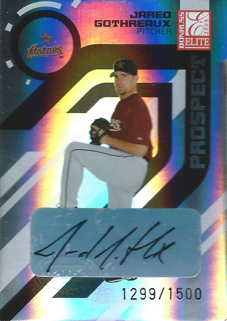 2005 Donruss Elite JARED GOTHREAUX 1299/1500 Auto Rookie Signature 01326 Image 1