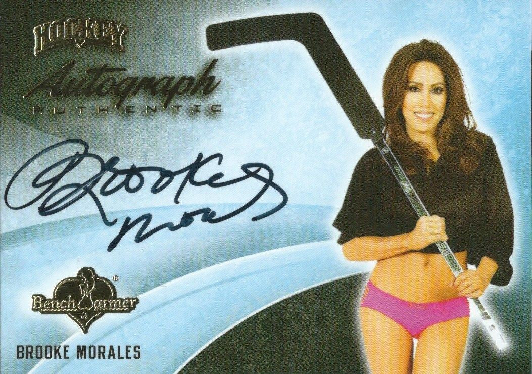 2014 Bench Warmer Signature Hockey BROOKE MORALES Autograph Authentic
