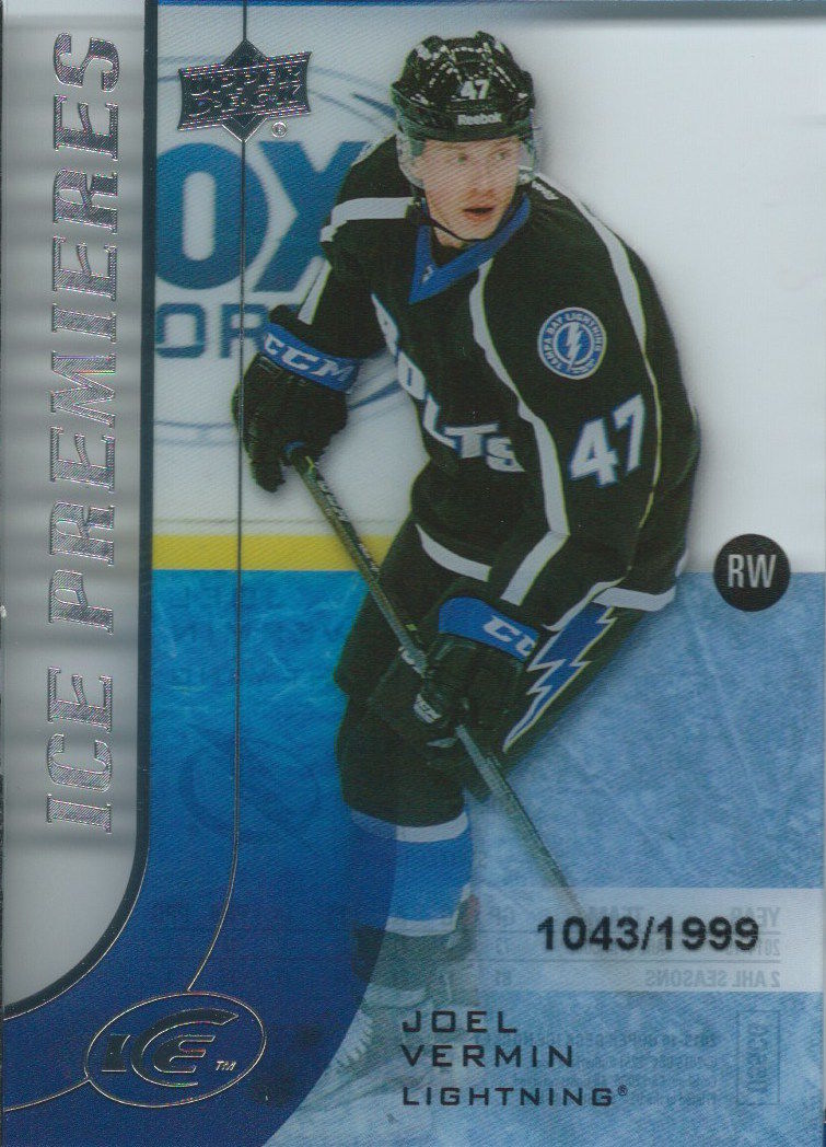 2015-16 Upper Deck Ice Premiers Rookie JOEL VERMIN /1999 RC 02084 Image 1