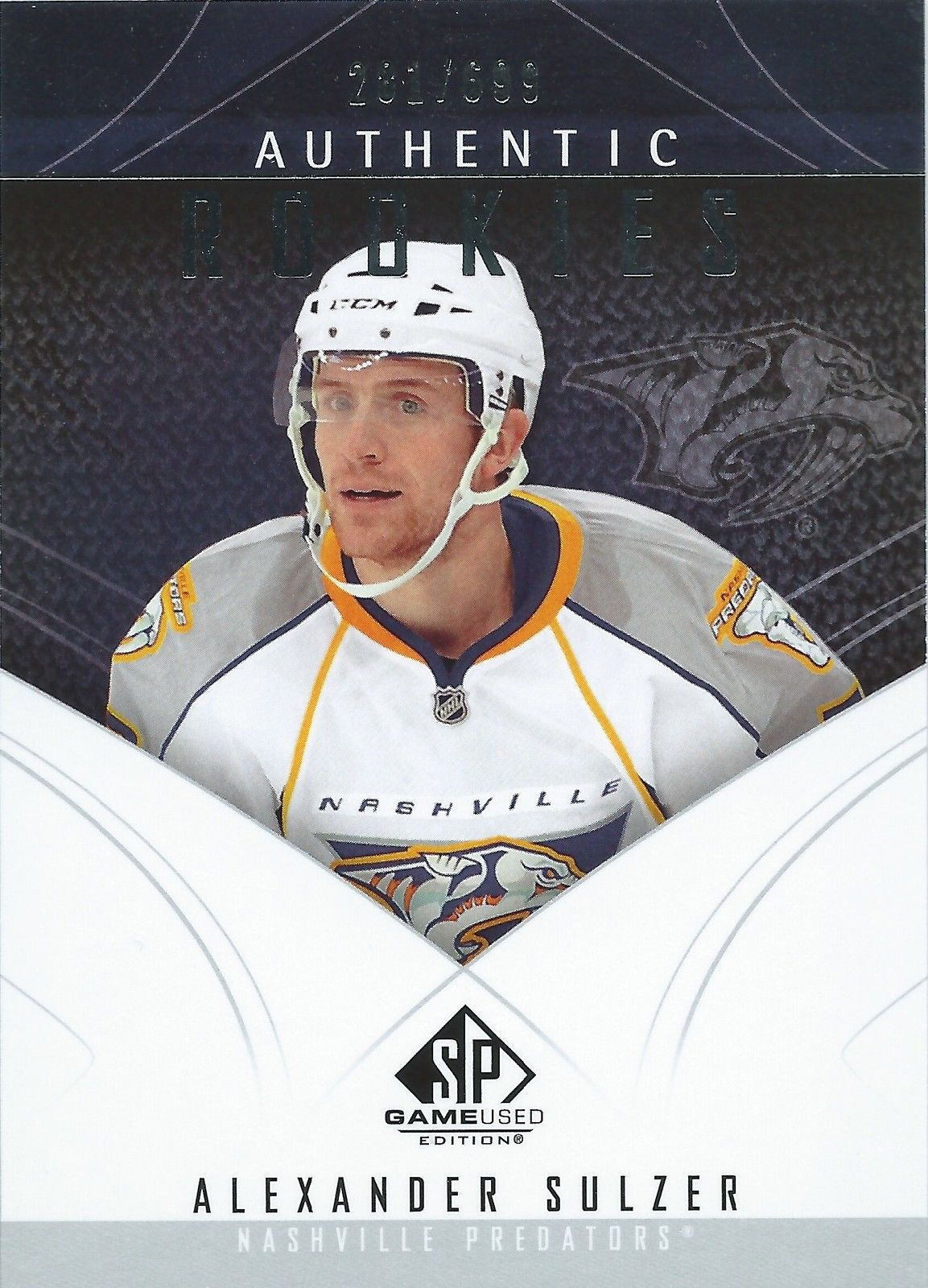 2009-10 SP Game Used ALEXANDER SULZER RC 281/699 UD Rookies 00978 Image 1