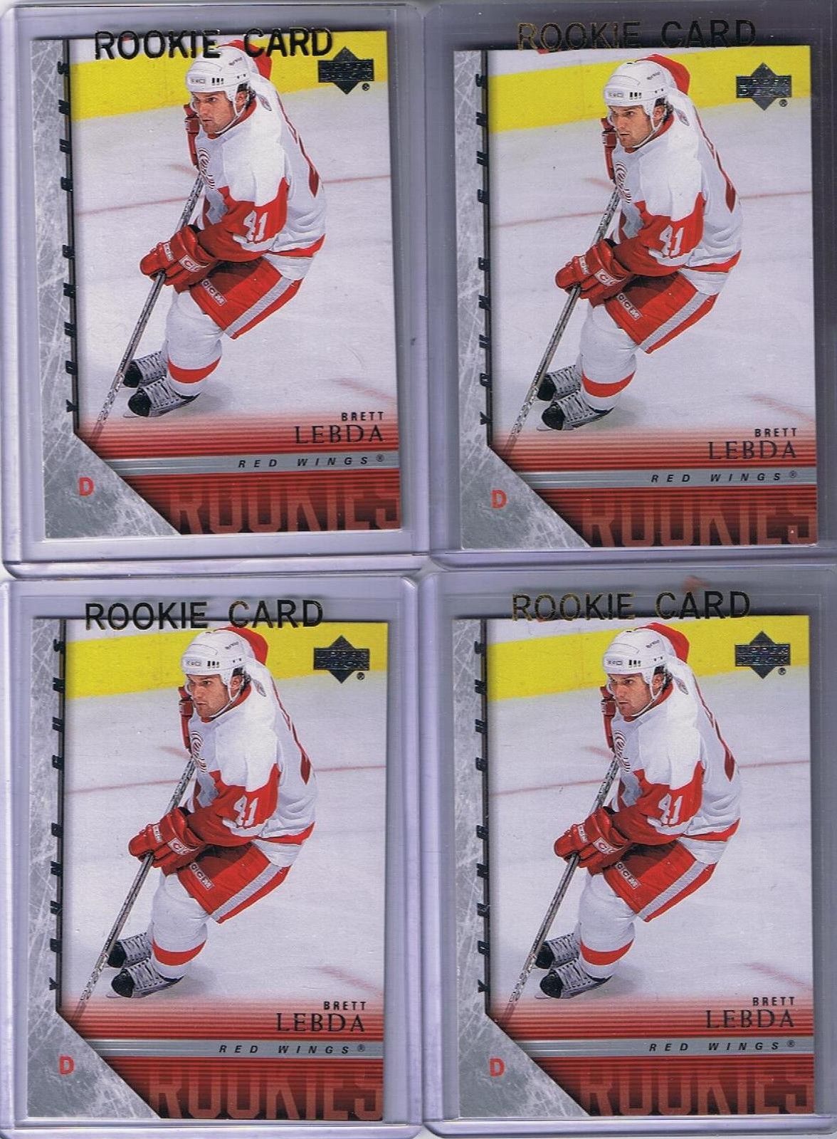 2005-06 Upper Deck YG BRETT LEBDA Young Guns Rookie Red Wings 02325