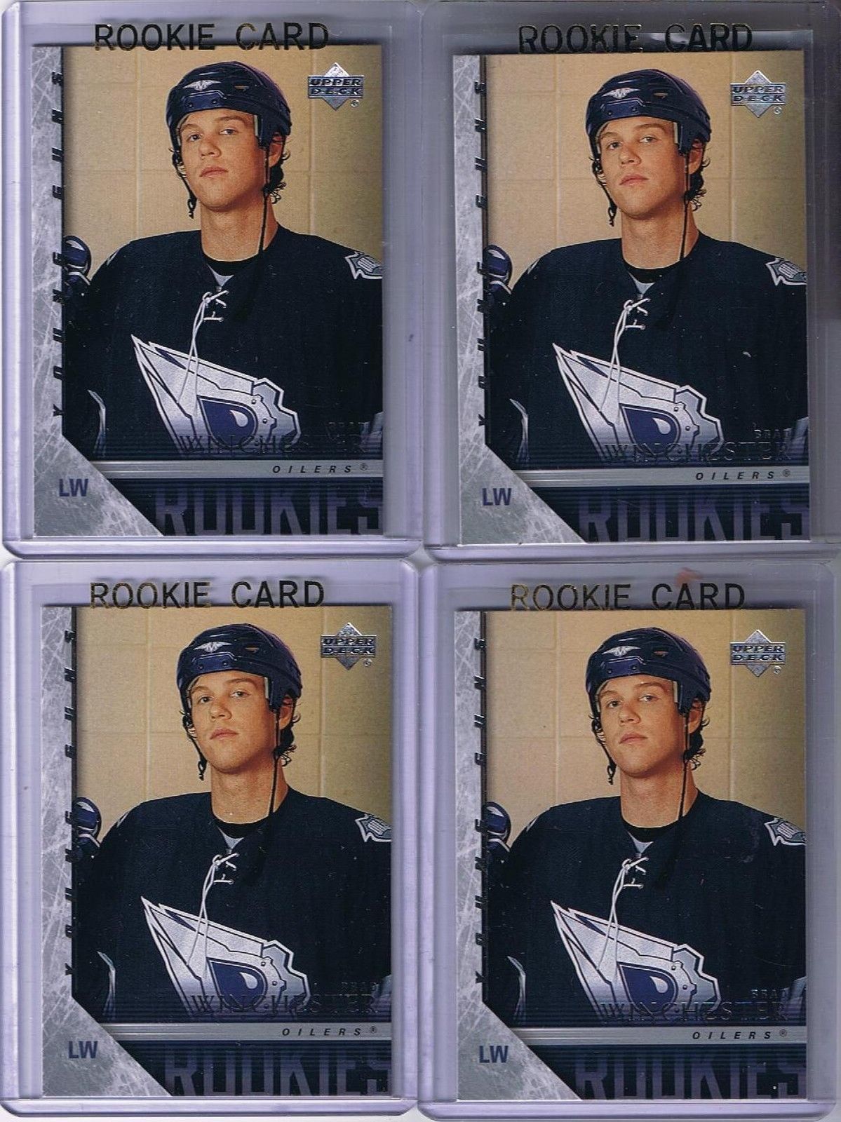 2005-06 Upper Deck YG BRAD WINCHESTER Young Guns Rookie Oilers 02327 Image 1