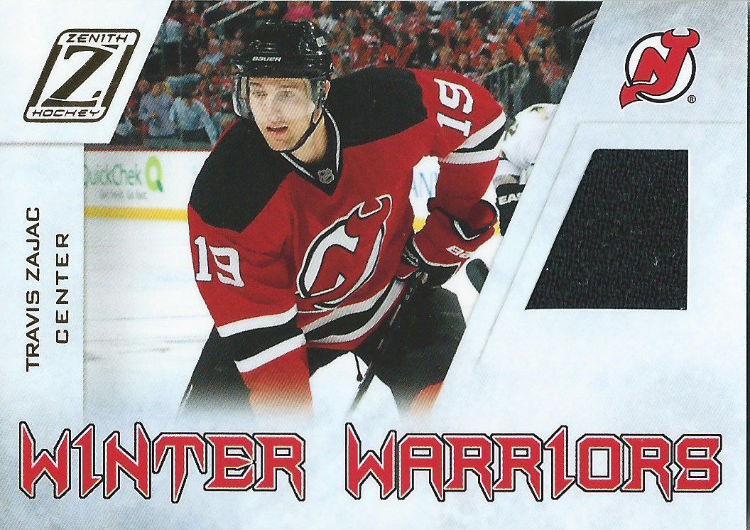 2010-11 Panini Zenith Winter Warriors TRAVIS ZAJAC Jersey Fabric 01993 Image 1