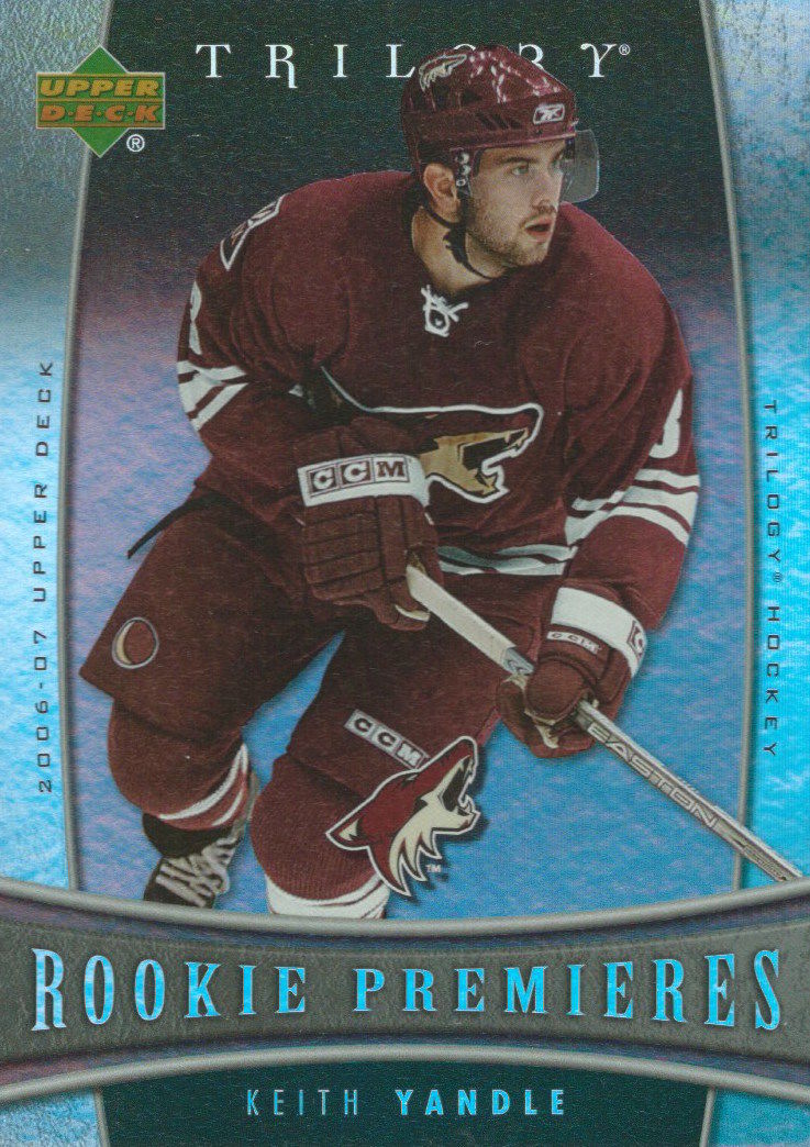 2006-07 Upper Deck Trilogy #134 KEITH YANDLE Rookie NHL Hockey 00979 Image 1