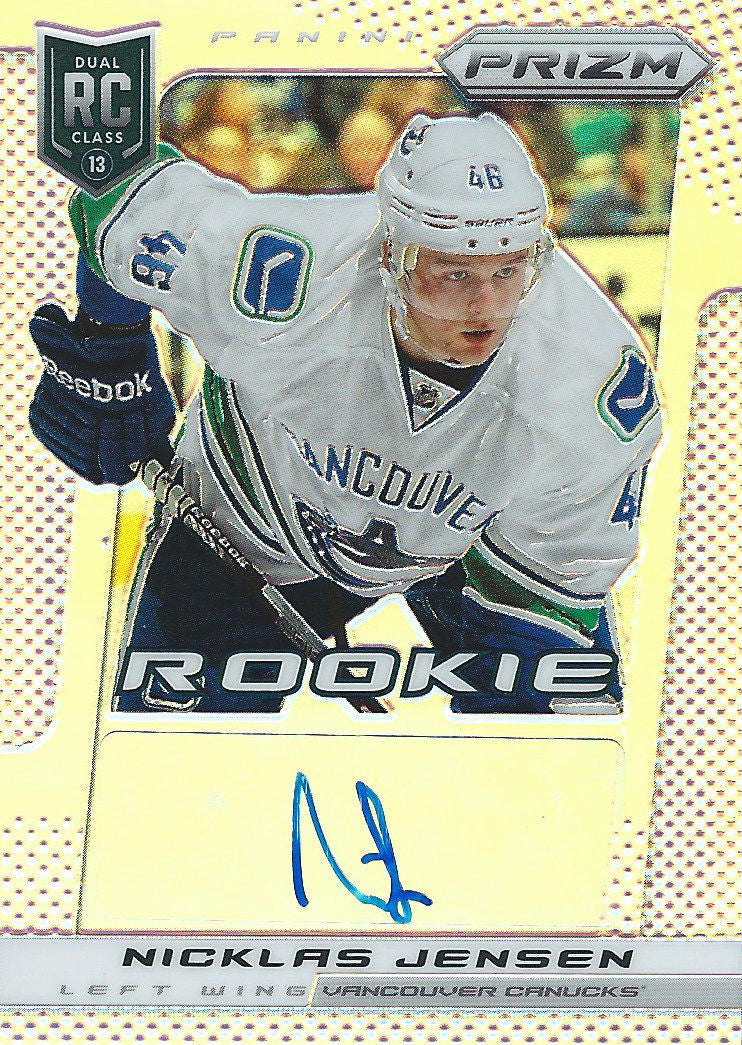 2013-14 Panini Prizm Autographs Rookie NICKLAS JENSEN Auto 01998