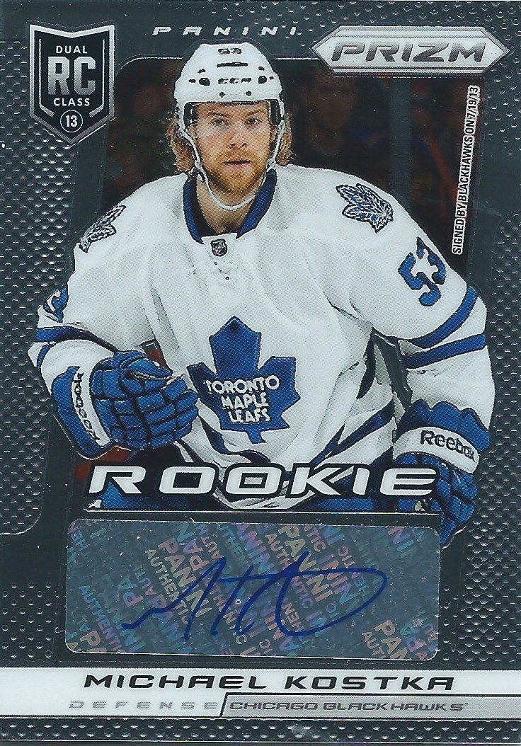 2013-14 Panini Prizm Autographs Rookie MICHAEL KOSTKA Auto 02001