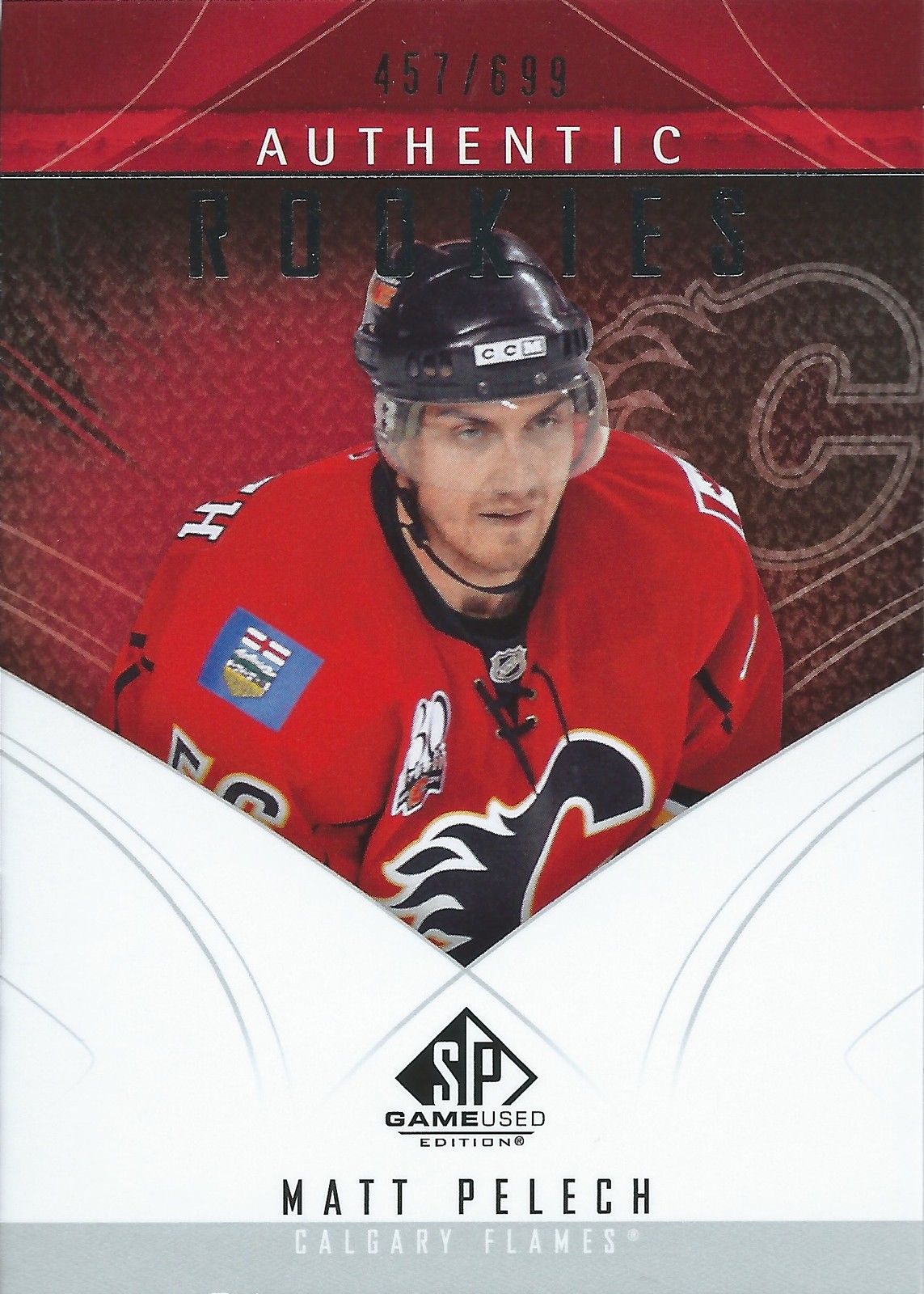 2009-10 SP Game Used MATT PELECH RC 457/699 UD Authentic Rookies 00967 Image 1