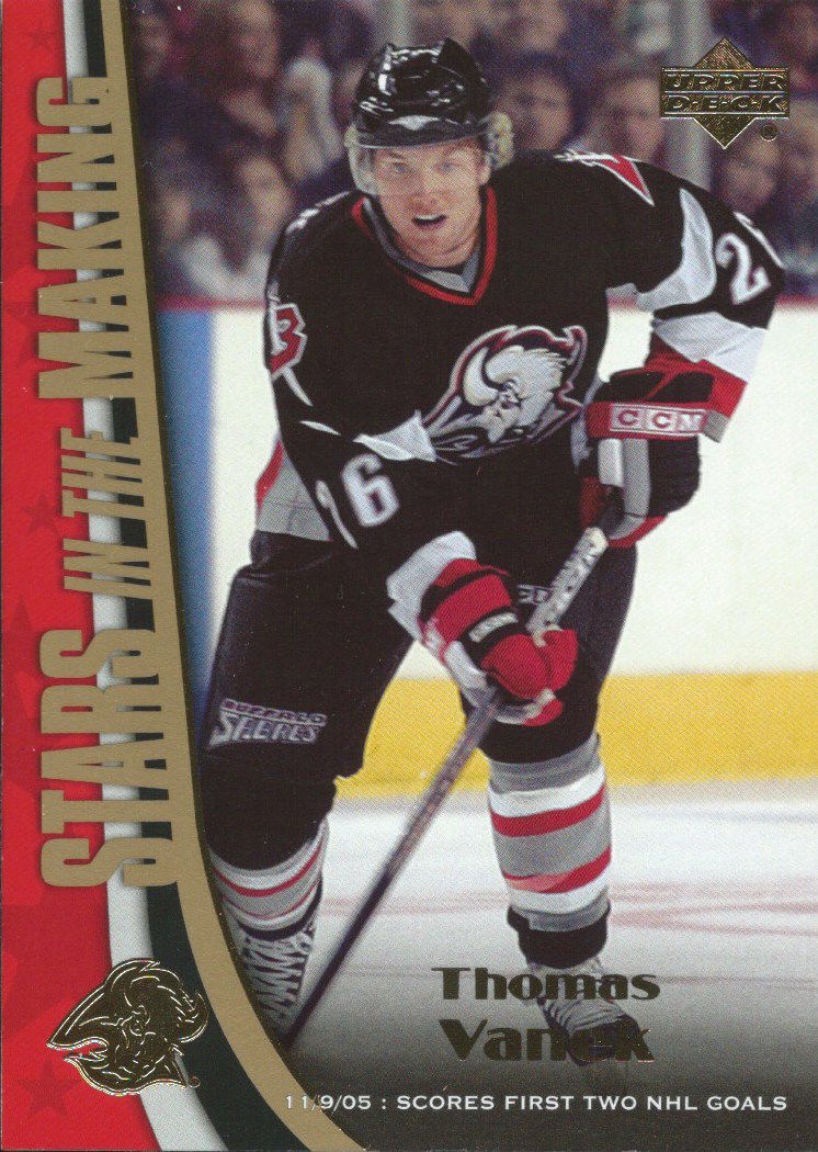 2005-06 Upper Deck Stars In The Making THOMAS VANEK $15 Sabres 01376 Image 1