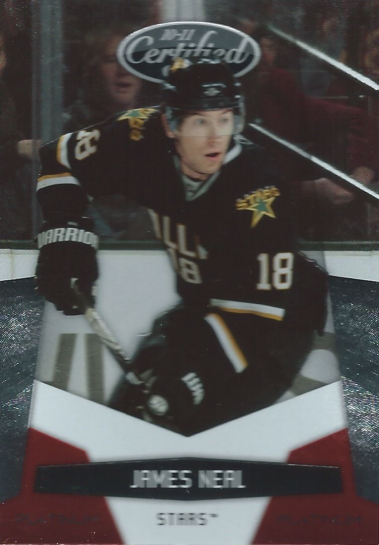 2010-11 Certified Platinum Red JAMES NEAL 720/999 Panini Stars 00628 Image 1