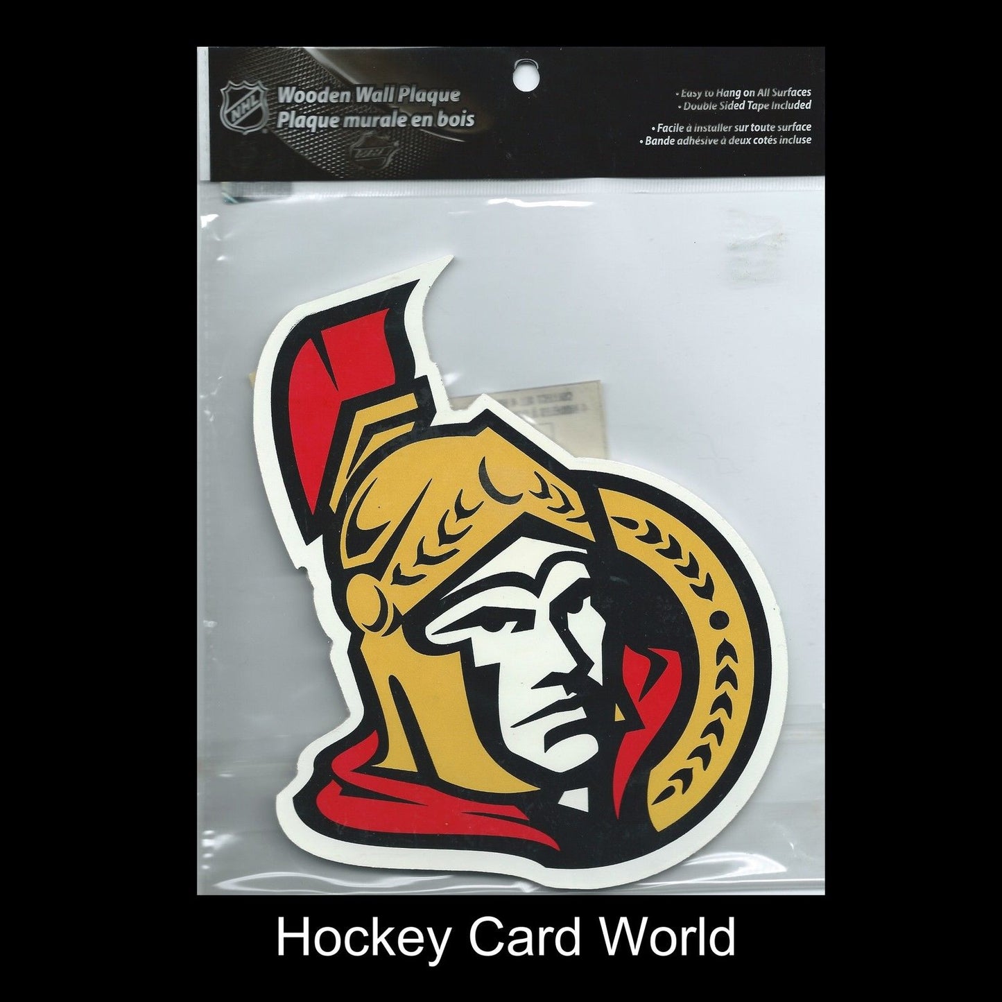 Ottawa Senators Wooden Wall Plaque 7.5"x6.5" NHL Licensed - Hang Anywhere Image 1