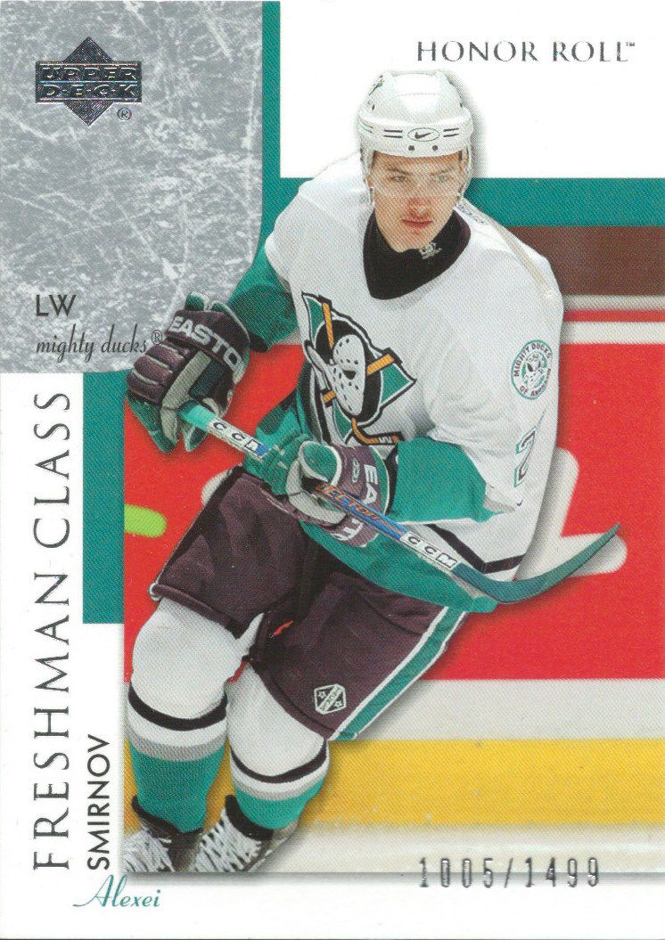 2002-03 Upper Deck Honor Roll #101 ALEXEI SMIRNOV 1244/1499 Rookie 01015 Image 1