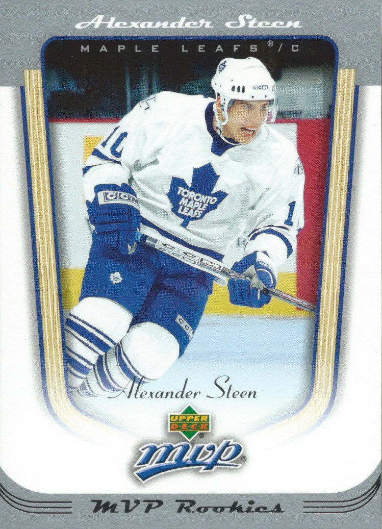 2005-06 Upper Deck MVP #413 ALEXANDER STEEN Rookie UD RC NHL 01009 Image 1
