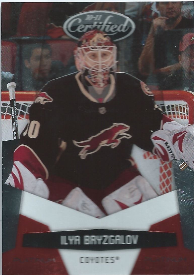 2010-11 Certified Platinum Red ILYA BRYZGALOV 484/999 Panini Coyotes 00618 Image 1