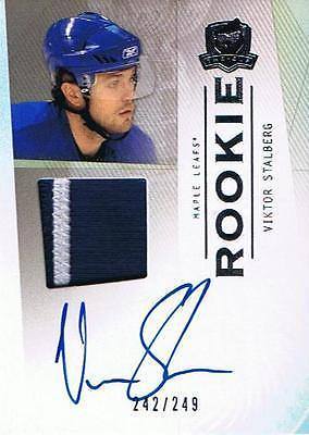 2009-10 The Cup VIKTOR STALBERG Patch/Auto Rookie 242/249 RC 2CLR Maple Leafs Image 1