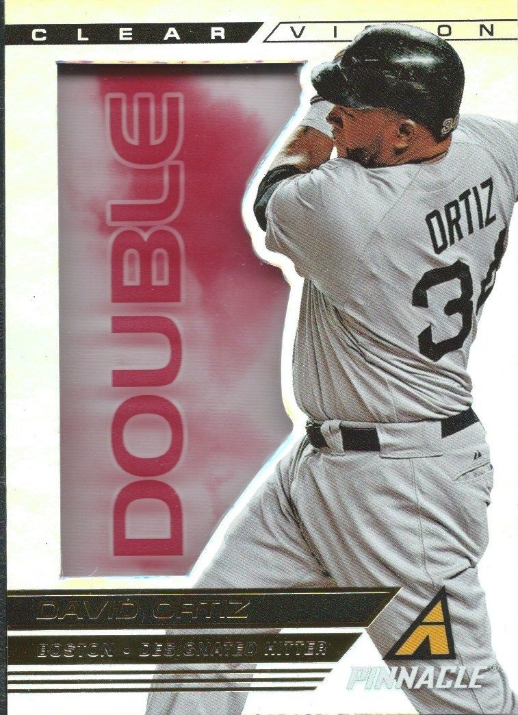 2013 Pinnacle Clear Vision Hitting Double DAVID ORTIZ Baseball MLB 01242 Image 1