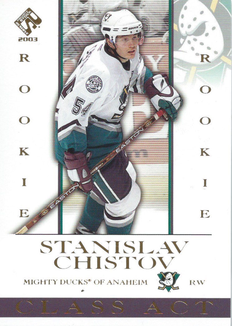2002-03 Private Stock Reserve #1 STANISLAV CHISTOV Rookie RC 01006 Image 1