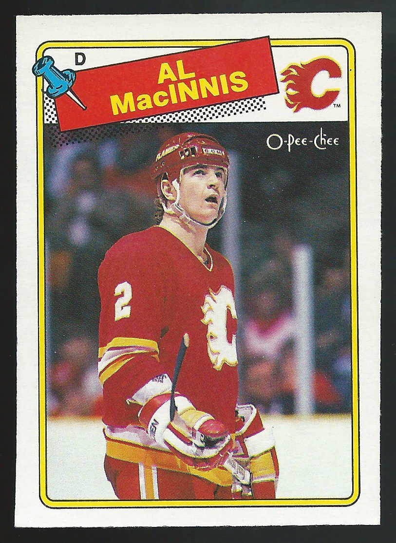 1988-89 OPC O-Pee-Chee #231 AL MacINNIS Hockey NHL 02421 Image 1