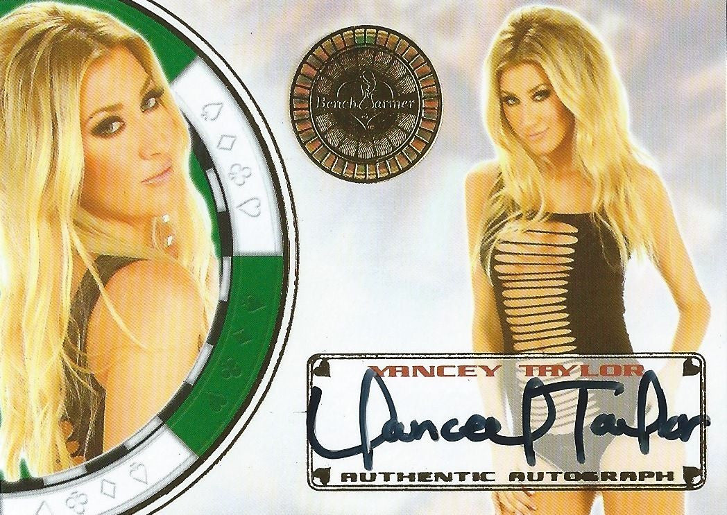 2013 Bench Warmer Vegas Baby YANCEY TAYLOR Autograph Auto Card