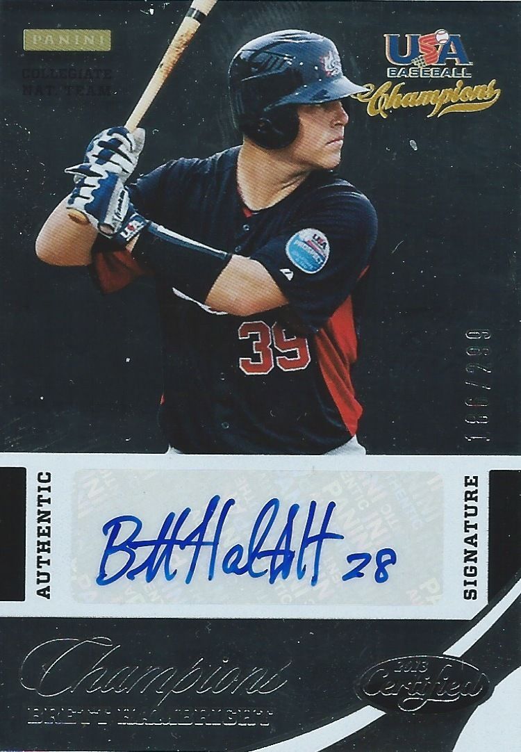 2013 USA Baseball Champions BRETT HAMBRIGHT 186/299 Signature Auto 01291 Image 1