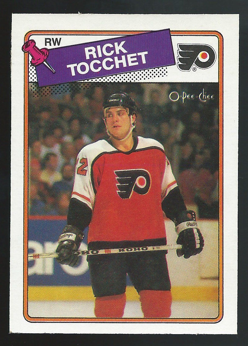 1988-89 OPC O-Pee-Chee #177 RICK TOCCHET Hockey NHL 02424 Image 1